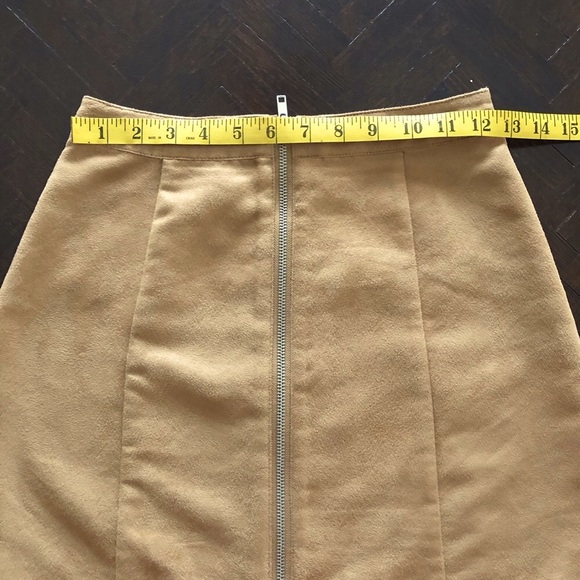 Suede Tan Brown Mini Skirt “Aritzia Leah” inspired - Picture 8 of 13